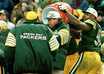 1996 Sean Jones Green Bay Packers Game Worn Sideline Jacket (MEARS LOA)