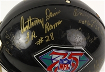 1994 NFL 75th Anniversary Multi Signed Full Size Helmet w/ 8 Signatures Including Mel Blount, Charles White & More (JSA)