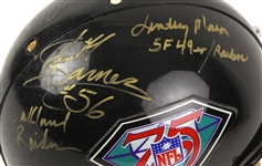 1994 NFL 75th Anniversary Multi Signed Full Size Helmet w/ 8 Signatures Including Mel Blount, Charles White & More (JSA)
