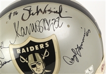 1980's Los Angeles Raiders Multi Signed Full Size Helmet w/ 12 Signatures Including Fred Biletnikoff, Marcus Allen, Ted Hendricks & More (JSA) 