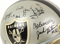 1980's Los Angeles Raiders Multi Signed Full Size Helmet w/ 12 Signatures Including Fred Biletnikoff, Marcus Allen, Ted Hendricks & More (JSA) 