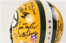 1966 Green Bay Packers Super Bowl I Champions Multi Signed Full Size Helmet w/ 31 Signatures Including Bart Starr, Jerry Kramer, Jim Taylor & More (JSA)
