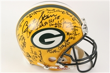 1966 Green Bay Packers Super Bowl I Champions Multi Signed Full Size Helmet w/ 31 Signatures Including Bart Starr, Jerry Kramer, Jim Taylor & More (JSA)