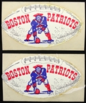 1960s Boston Patriots Football Decals