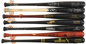 1980's-2300's Professional Model Game Used Bat Collection - Lot of 22 w/ Ivan Rodriguez, Danny Tartabull, Lance Johnson, Randy Winn, & More (MEARS LOA)
