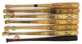 1970's-80's Professional Model Game Used Bat Collection - Lot of 14 w/ Julio Franco, Dave Henderson, Cliff Johnson, Bill Russell & More (MEARS LOA)