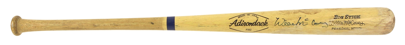 1971-79 Willie McCovey Giants/Padres/Athletics Signed Adirondack Professional Model Game Used Bat (MEARS LOA/JSA)