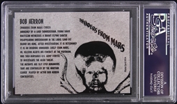 1953 Bob Herron Invaders from Mars Signed LE Trading Card (PSA/DNA Slabbed)