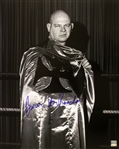 Baron Von Raschke AWA Wrestling Legend (posed in cape) Signed LE 16x20 B&W Photo (JSA)
