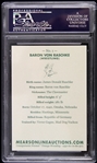 Baron Von Raschke AWA Wrestling Legend (bloody close-up) Signed LE Trading Card (PSA/DNA Slabbed)