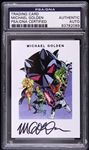 Michael Golden American Comic Artist Signed LE Trading Card (PSA/DNA Slabbed)
