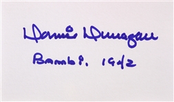 1942 Donnie Dunagan Bambi Signed LE 3x5 Index Card (JSA)