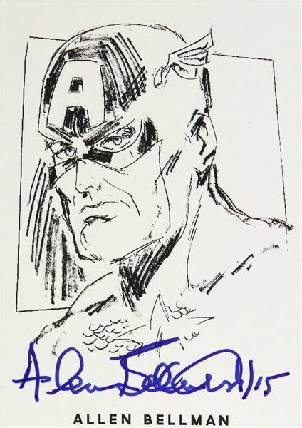 Allen Bellman Timely Comic Artist Signed LE Trading Card (JSA)