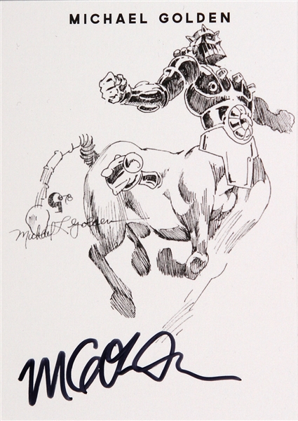 Michael Golden American Comic Artist (Centar) Signed LE Trading Card (JSA)