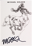 Michael Golden American Comic Artist (Centar) Signed LE Trading Card (JSA)