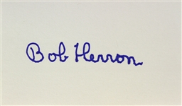1953 Bob Herron Invaders from Mars Signed LE 3x5 Index Card (JSA)