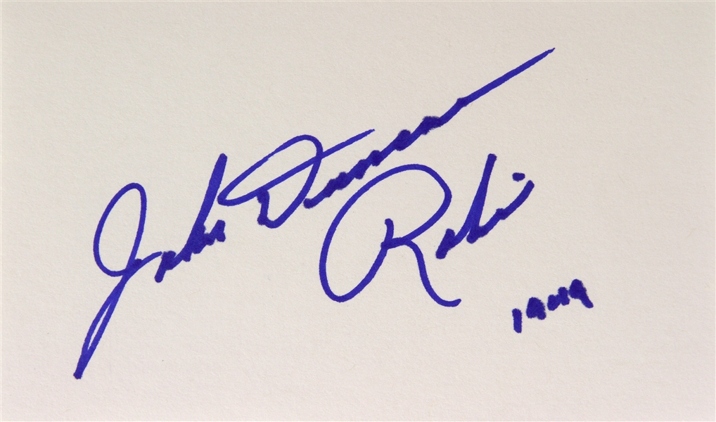 1949 John Duncan Adventures of Batman & Robin Signed LE 3x5 Index Card (JSA)