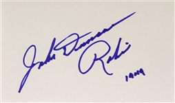 1949 John Duncan Adventures of Batman & Robin Signed LE 3x5 Index Card (JSA)