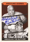 Abdullah the Butcher Wrestling Legend Signed LE Trading Card (JSA)