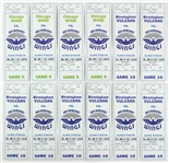 1975 San Antonio Wings WFL Full Ticket Collection - Lot of 12