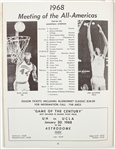 1967 (November 18) Houston Cougars Idaho Vandals Astrodome Game Program