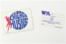 1980-1981 Chicago Hustle WBL Memorabilia (Lot of 2)