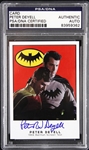 1965 Peter Deyell Batman Screen Test Signed Slabbed Card (PSA/DNA) “Both Actors”