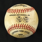 1980-81 Rawlings World Series/John Mize Hall of Fame Double Stamped Baseball 