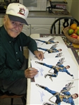 1980s Joe Sinnott Nick Fury Full Color Sketch Signed 11x17 Print (JSA) 