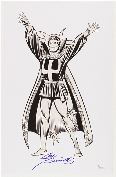  1980s Joe Sinnott Dr. Strange Pencil & Ink Signed 11x17 Print (JSA) 