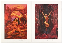 Joe Jusko Signed 12” x 17” Vampirella Prints (JSA)