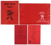 1973 Wisconsin Badger Boxing Legend & Badger Boxing Day Case