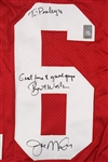 1990's Joe Montana San Francisco 49ers Signed & Inscribed Jersey (JSA)