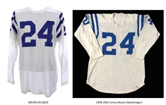 1958-1965 Lenny Moore Baltimore Colts Game Worn Road Jersey (MEARS A5)