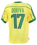 1998 Doriva Brazil National Soccer Team World Cup Jersey (MEARS LOA)