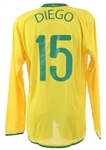 2008 Diego Brazil National Soccer Team Olympic Jersey (MEARS LOA)