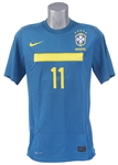 2011 Neymar Brazil National Soccer Team Copa America Jersey (MEARS LOA)