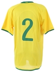 2008 Daniel Alves Brazil National Soccer Team Jersey (MEARS LOA)