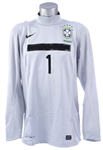 2011 Julio Cesar Brazil National Soccer Team Copa America Jersey (MEARS LOA)