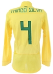 2011 Thiago Silva Brazil National Soccer Team Copa America Jersey (MEARS LOA)