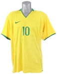2008 Ronaldinho Brazil National Soccer Team Olympic Jersey (MEARS LOA)
