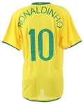 2008 Ronaldinho Brazil National Soccer Team Olympic Jersey (MEARS LOA)
