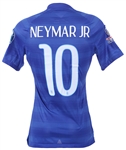 2015 Neymar Brazil National Soccer Team Copa America Jersey (MEARS LOA)