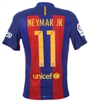 2016 Neymar FC Barcelona La Liga Jersey (MEARS LOA)