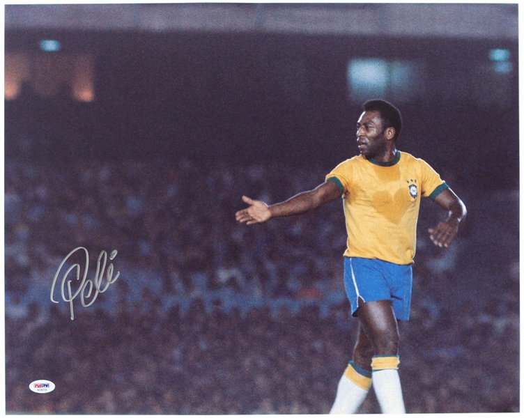 2010s Pele Brazil Soccer Signed 16" x 20" Photo (PSA/DNA)