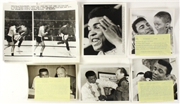 1966 -1971 Muhammad Ali Original  Black and White Photos (Lot of 22)