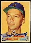 1957 Jim Bunning Detroit Tigers Autographed Topps Baseball Card (JSA)