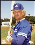 1978-1986 Bob Horner Atlanta Braves Autographed 8x10 Photo (JSA)