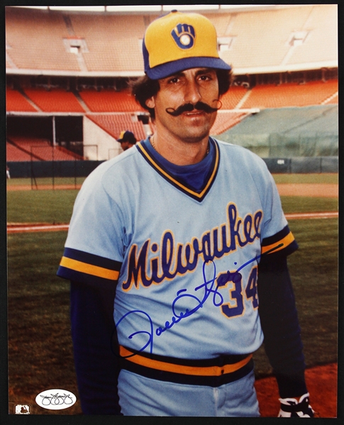 1981-1982, 1984-1985 Rollie Fingers Milwaukee Brewers Autographed 8x10 Photo (JSA)
