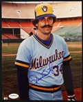 1981-1982, 1984-1985 Rollie Fingers Milwaukee Brewers Autographed 8x10 Photo (JSA)